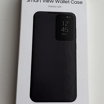 Samsung Galaxy S24 Smart View Wallet Case , Black / Violet
