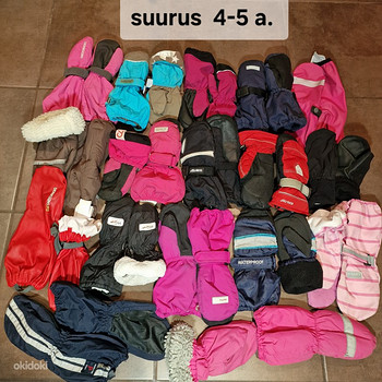 Laste kindad erinevates suurustes