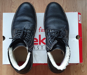 НОВЫЕ мужские зимние ботинки Rieker кожи-овечьей шерсти, 45 (2 фото из 10)