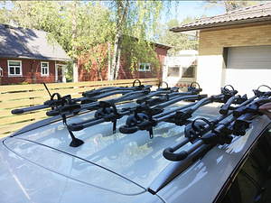 Jalgrataste kinnitus auto katusele. (3 foto / 4)