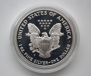 1 oz 999 hõbe proof Ameerika dollar 1993. (3 foto / 3)