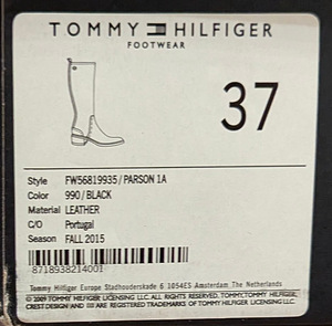 Кожаные сапоги Tommy Hilfiger 37 (4 фото из 4)