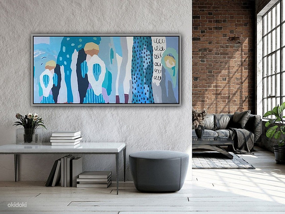 Эксклюзивная большая картина – 150x70 см, "Maa rütm"