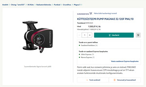 KÜTTESÜSTEEMI PUMP MAGNA3 32-120F PN6/10 (1 foto / 2)