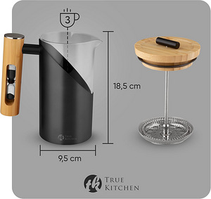 True Kitchen French must kohvipresskann (2 foto / 8)