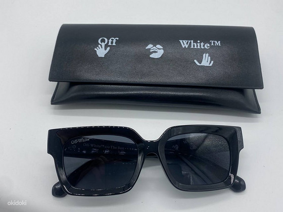Off White Virgil солнцезащитные очки, черные/белые