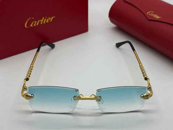 Cartier Blue Lens Snake Солнцезащитные очки