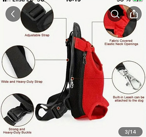 Переноска рюкзак для кошек и собачек (6 фото из 6)