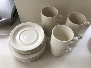 Vintage Arabia Kesti tass, alustass ja taldrik, 6 komplekt (3 foto / 3)