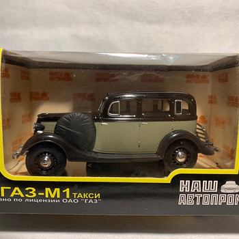Модель ГАЗ-М1 такси 1/ 43