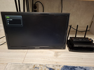 Televiisor Samsung 22, starmani digibox, TP link ruuter. (2 foto / 4)