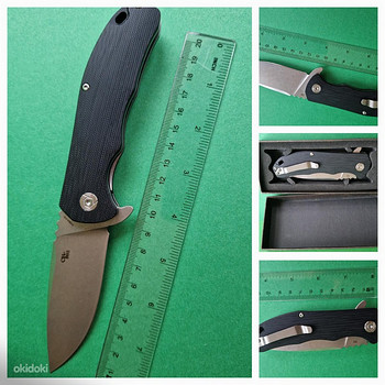 Складной карманный нож CH3504 Flipper D2 Blade G10