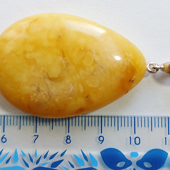 Серебряные подвески 925 с янтарем