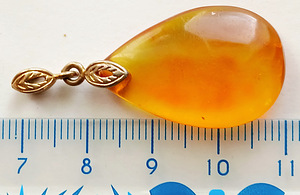 Серебряные подвески 925 с янтарем (7 фото из 8)
