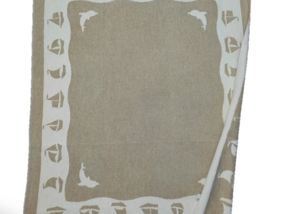 Laste jalgrattatekk 90*110 cm. 70% lina 30% puuvill.