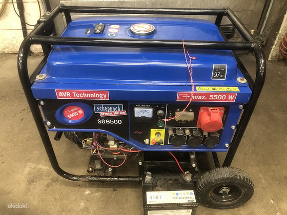 Generaator 5,5KW starteriga
