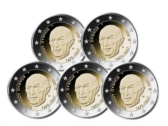 2 Euro 2026, 2025 A D F G J Saksamaa*3 UNC