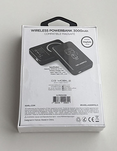 Karl Lagerfeld Power Bank With Wirelles Charging 3000mAh (3 foto / 3)
