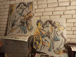 Tallinna kaubamaja maalitud valguskaunistused (1 foto / 3)