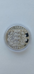 Эстонская серебряная монета 100 крон 1996 (2 фото из 2)