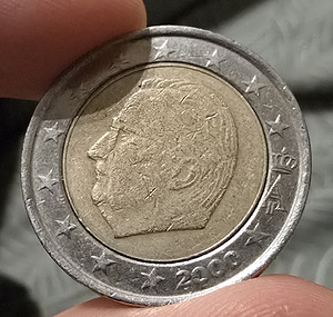 2 евро монета Бельгия 2000 (1 фото из 1)