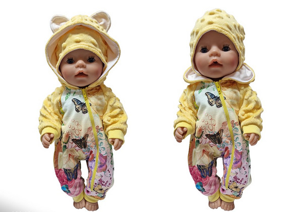 Baby Born nukule (43cm) kombekas ja müts. UUS! Käsitöö