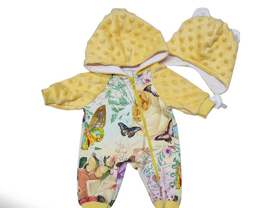 Baby Born nukule (43cm) kombekas ja müts. UUS! Käsitöö