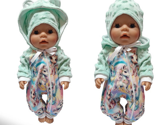 Baby Born nukule (43cm) kombekas ja müts. UUS! Käsitöö