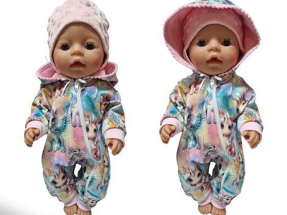 Baby Born nukule (43cm) kombekas ja müts. UUS! Käsitöö