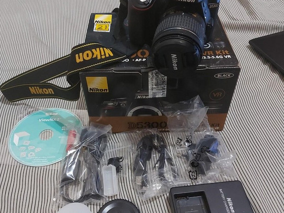 Nikon D5300 DSLR Camera with AF-P 18-55mm Lens.