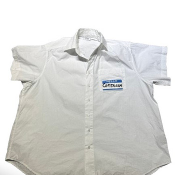 VETEMENTS Hello My Name Is Capitalism Shirt