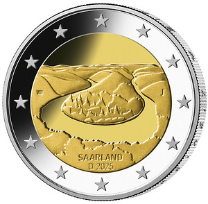 2 eurot Slovakkia, Saksamaa, Belgia 2025 (2 foto / 3)