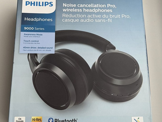 Philips Noise Cancellation Pro Wireless Headphones , Black