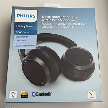 Philips Noise Cancellation Pro Wireless Headphones , Black