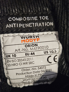 Новые тёплые рабочие сапоги Würth с BOA (4 фото из 4)