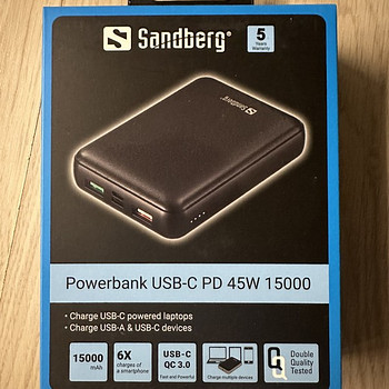 Аккумулятор USB-C 15000 мАч 45 Вт