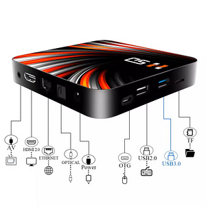 Android 10 TV pierīce 4/32 GB. (1 foto no 2)