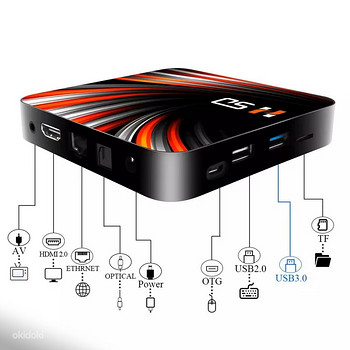Android 10 TV pierīce 4/32 GB.