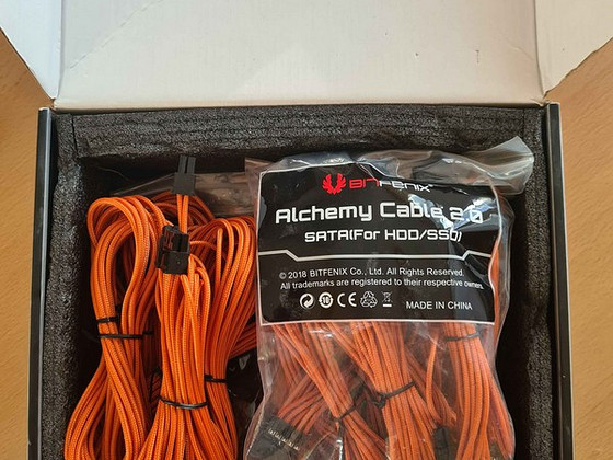 Комплект кабелей BitFenix Alchemy 2.0 PSU, серия CSR - оранж