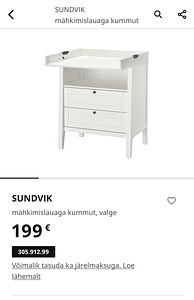 IKEA mähkimislauaga kummut (3 foto / 5)
