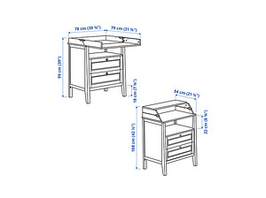 IKEA mähkimislauaga kummut (4 foto / 5)