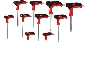 Torx võtmete komplekt 10 osa T9-T50 (4 foto / 6)