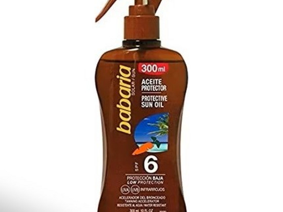 Päevitusõli Babaria SPF 6, 300 ml