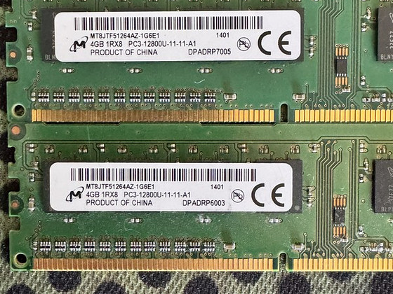 HP Ram mälu 4GB PC3 12800U / 10600U
