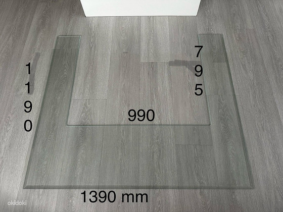 Стекло для камина 8мм