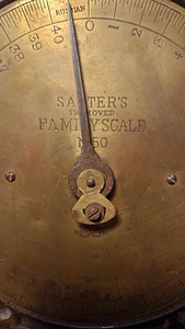 ANTIIKNE KAAL "SALTERS IMPROVED FAMILY SCALE Nr 50 (4 foto / 7)