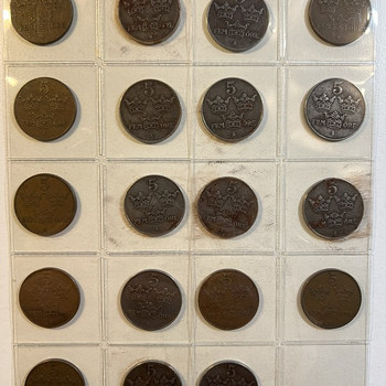 Шведские монеты, монета, Sverige, Svenska, Krone, Ore lot2