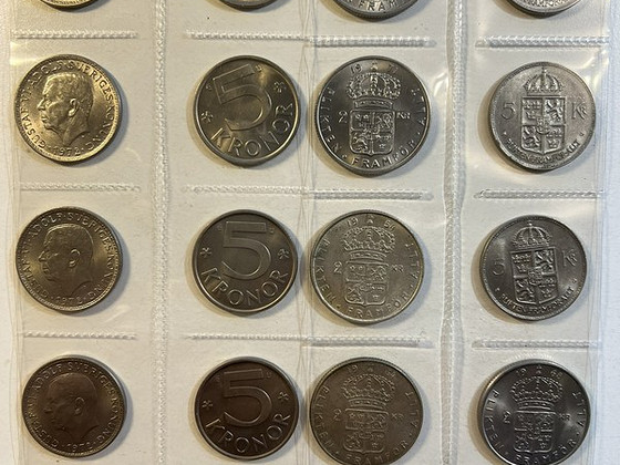 Rootsi müntide kollektsioon, Krona, Öre, Kronor mündid lot3