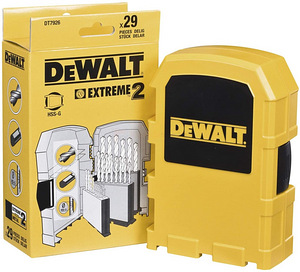 Puuride komplekt DeWALT Extreme 2x29pcs HSS-G (1 foto / 2)