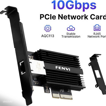 Сетевая карта FENVI 10Gbps PCIe to RJ45 (Marvell AQC113)